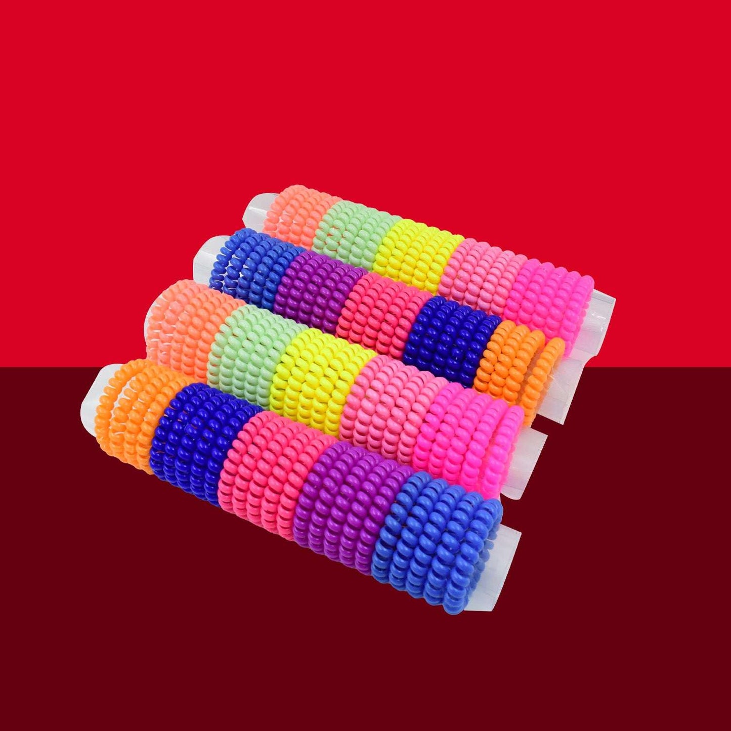 Telephone Wire Hair Bands Pack Of 100 Pcs - LootFaat