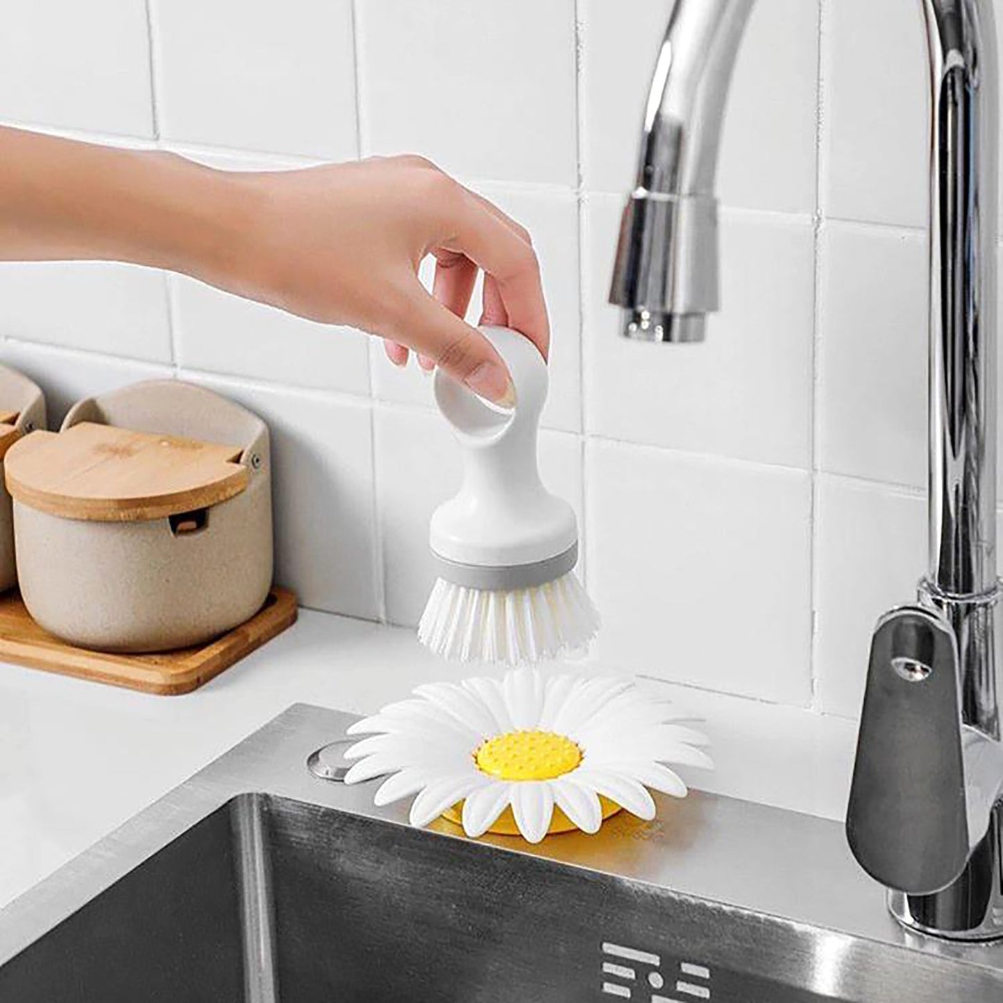 Flower Shape Portable Soap Dish Holder Soap Case - LootFaat