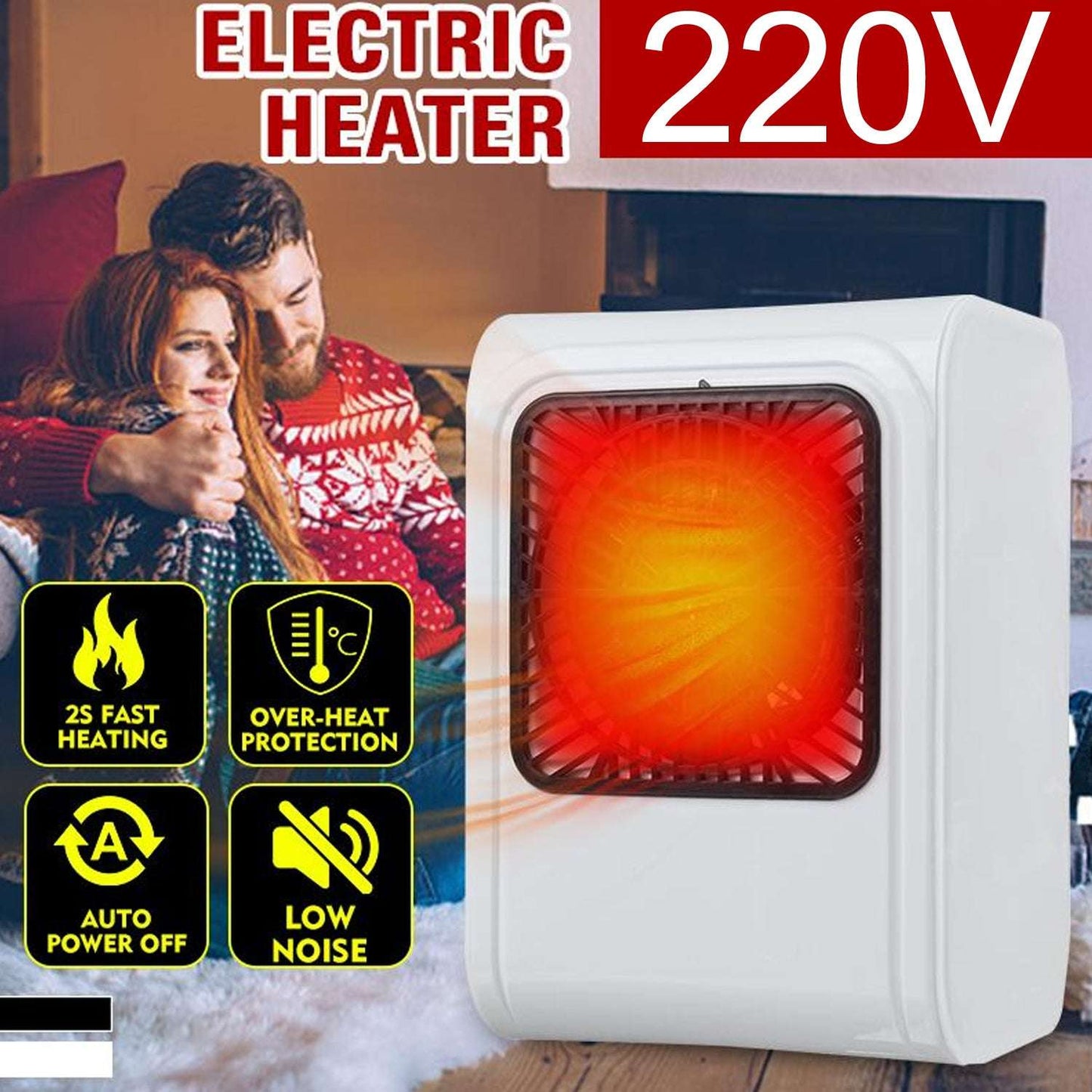 Room Heater 220v Brown Box Heater For Office Bedroom Use Heater - LootFaat