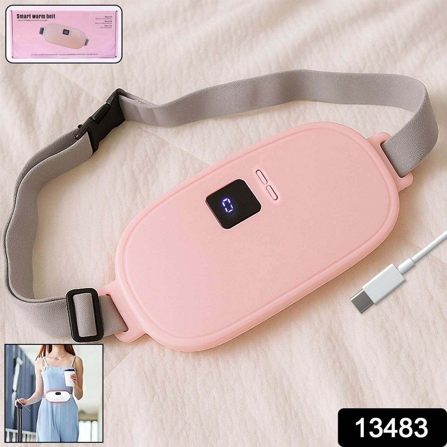 Smart Warm Palace Belt - Rechargeable Heating & Vibration for Cramp Relief
