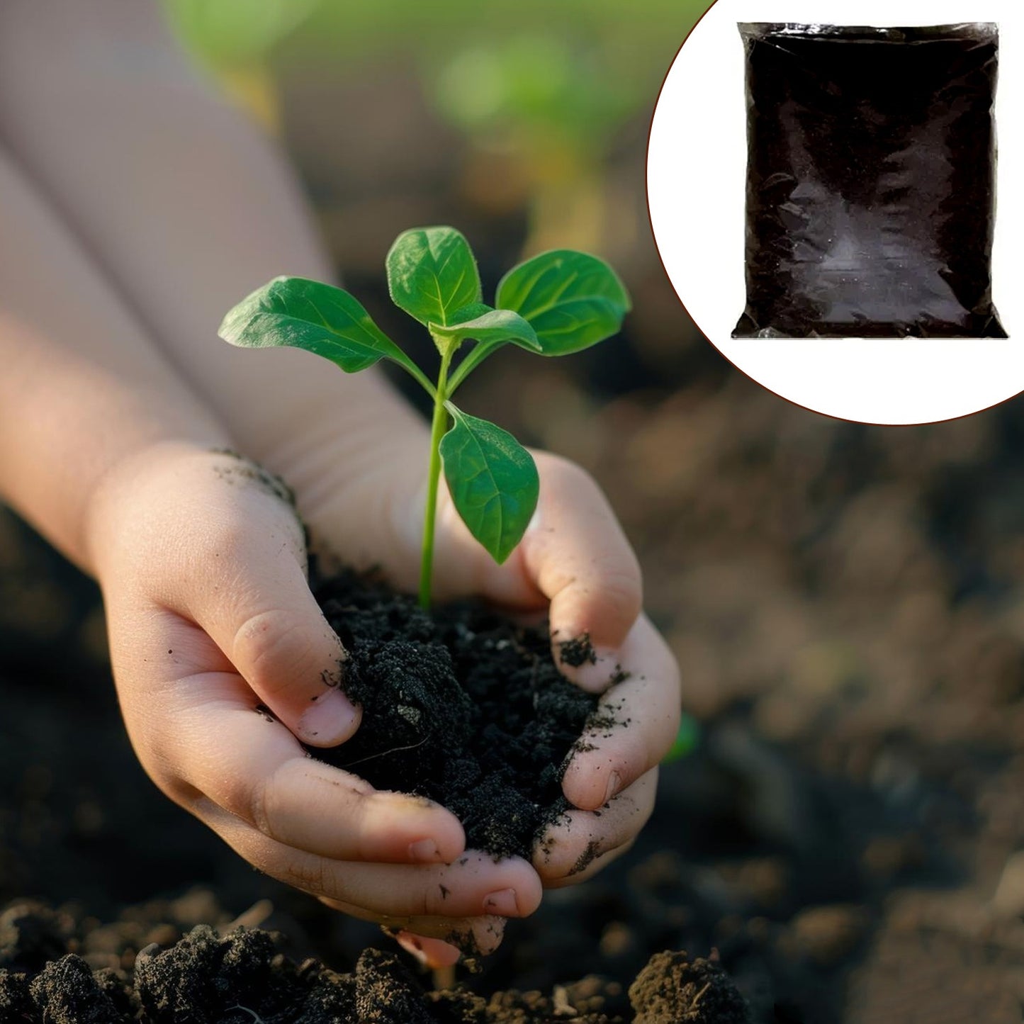 Organic Vermicompost Black Soil For Plants Health Manure (1 Kg Approx) - LootFaat