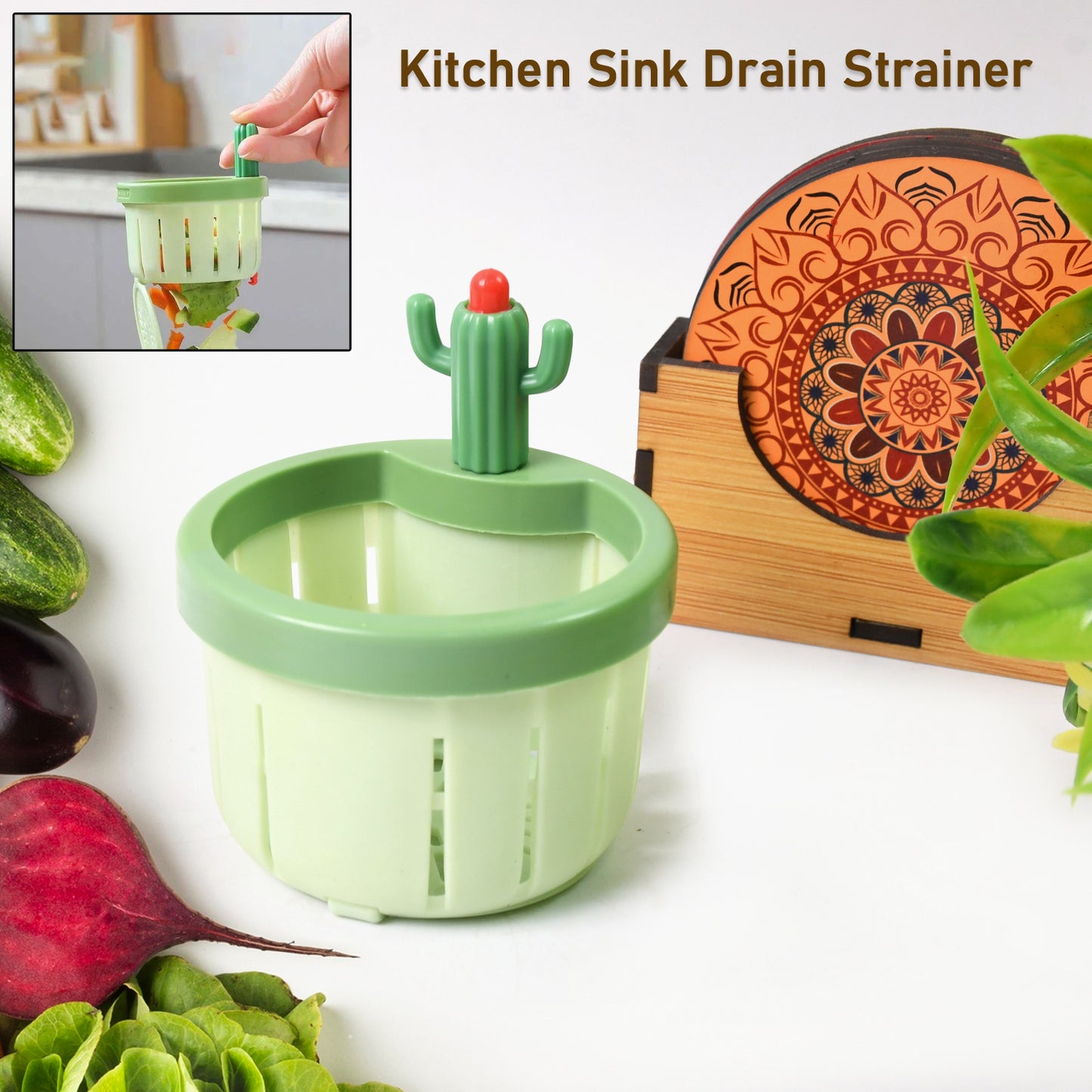 Plastic Kitchen Sink Drain Strainer (1 Pc) - LootFaat