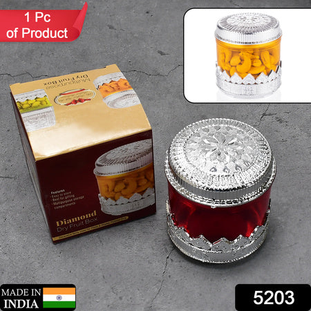Diamond Design Dryfruit Storage Container Or Storage Box - LootFaat