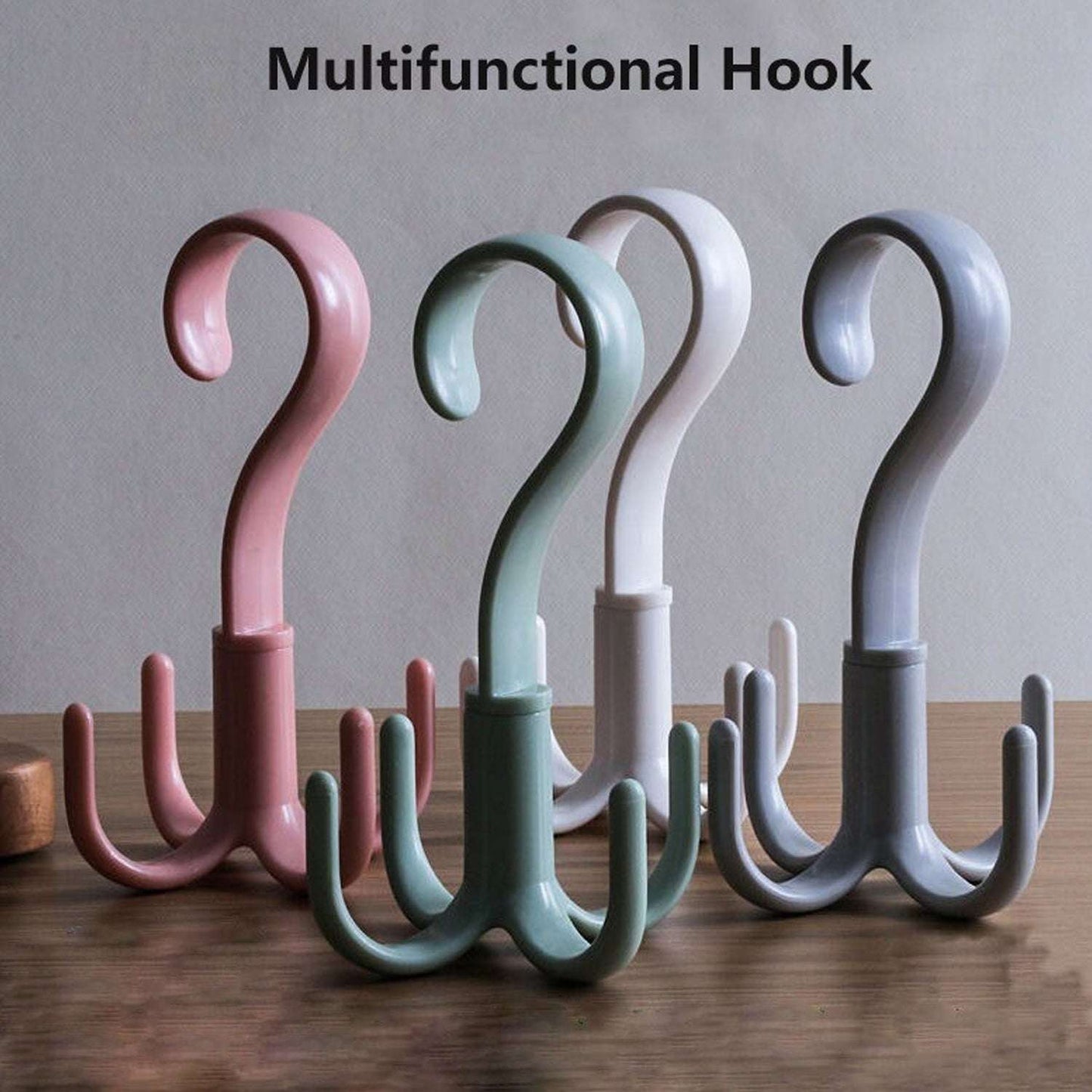 4-claw Multi-function 360 Degree Rotatable Purse Rack Handbag Hanger Hook - LootFaat