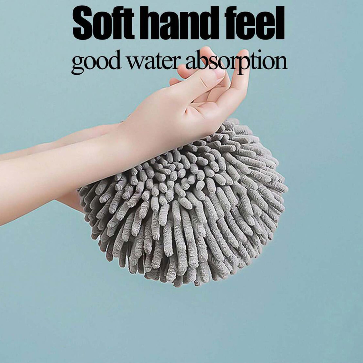 Super Soft Cute Hanging Hand Towel For Kitchen And Bathroom Ultra Absorbent Thick Coral Velvet Hand Towels With Hanging Loop Fast Drying Microfiber - LootFaat