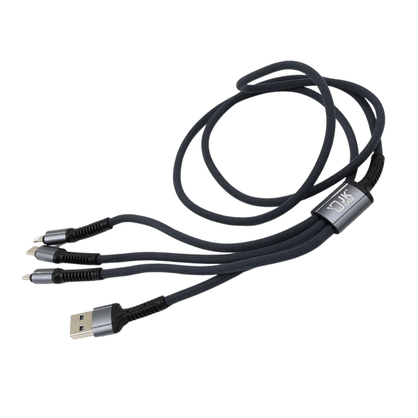 3 In 1 Multi Super Fast Charging Cable (1 Pc 1200 Mm) - LootFaat