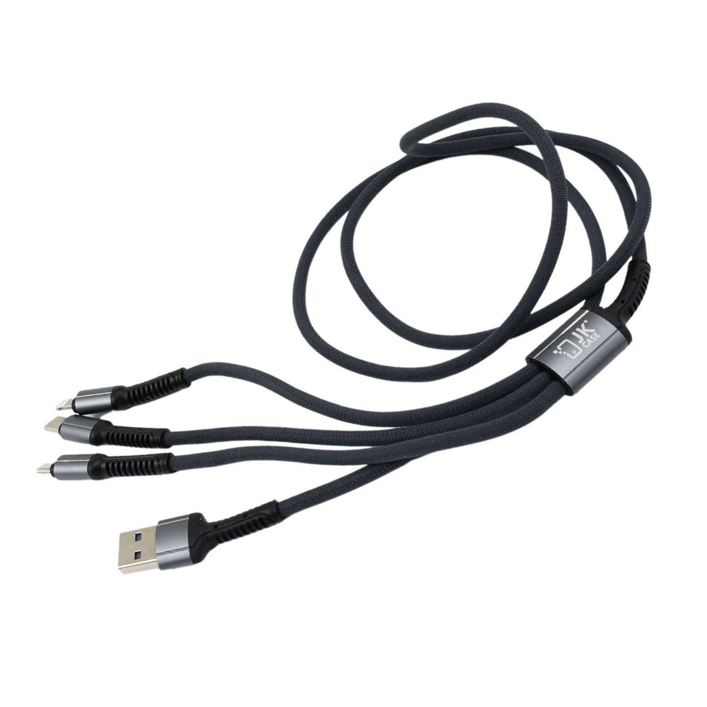 3 In 1 Multi Super Fast Charging Cable (1 Pc 1200 Mm) - LootFaat