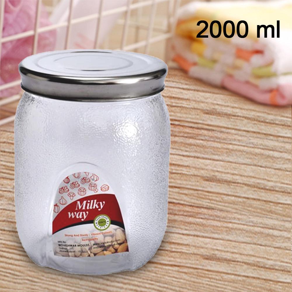Mason Jar With Airtight Lids (2000 Ml) - LootFaat