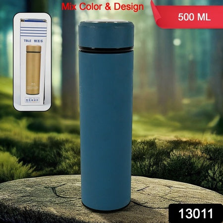 Unbreakable Stainless Steel Leak Proof Fridge Water Bottle Cold Hot Steel Bottle Leak Proof Office Bottle Gym Home Kitchen Hiking Trekking Travel Bottle (500 Ml) - LootFaat