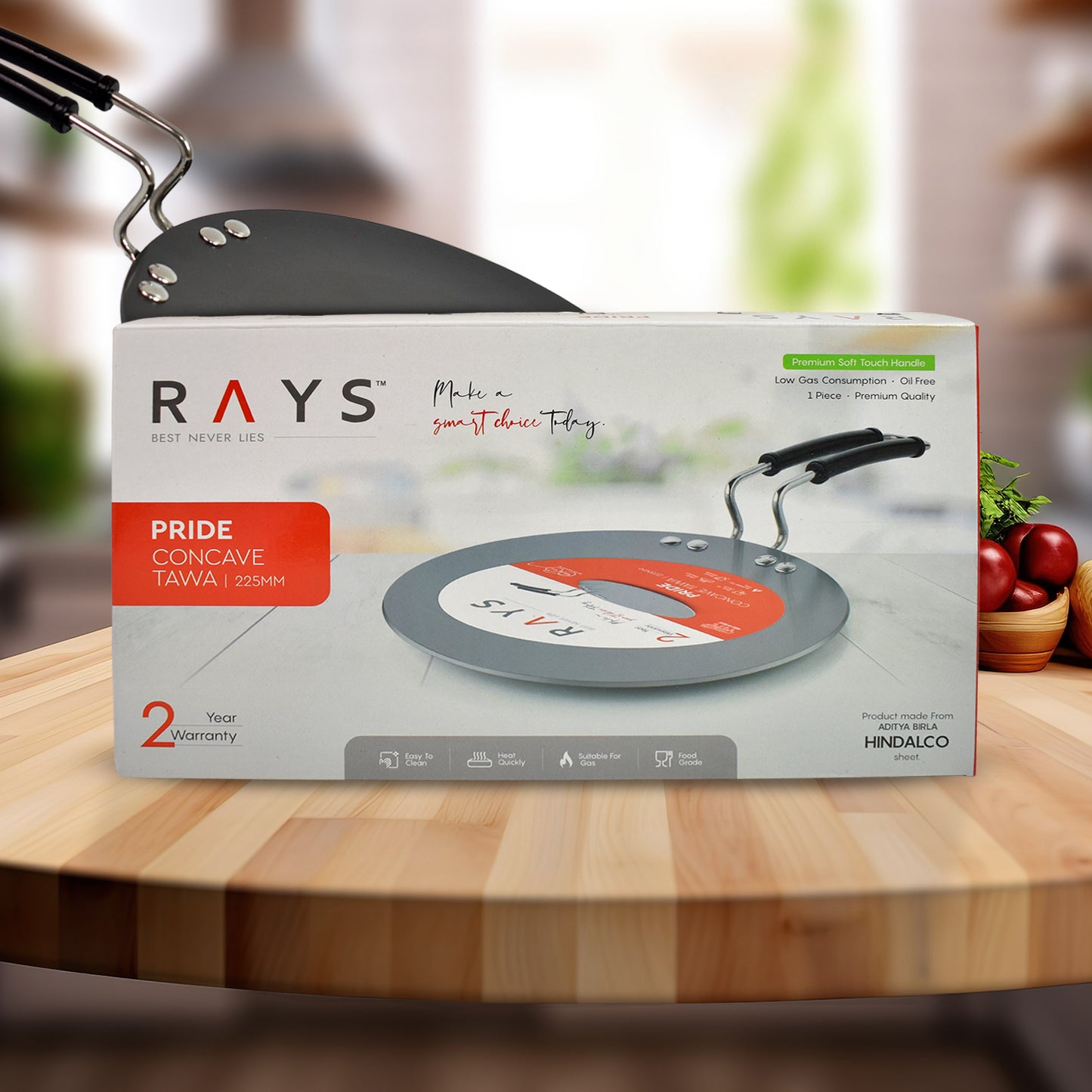 Multi Purpose Aluminium Rays Roti Tawa (9 Inch) - LootFaat