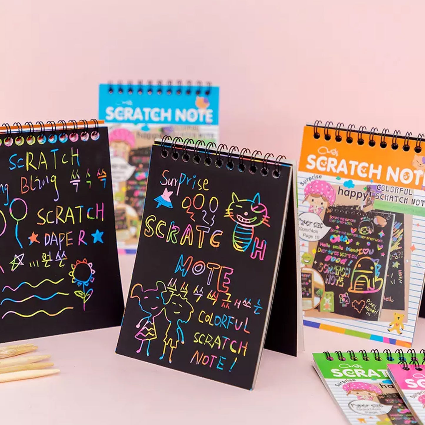 Crafts Rainbow Art Scratch Paper Book Sheets 10 Page ( Pack Of 1 ) - LootFaat