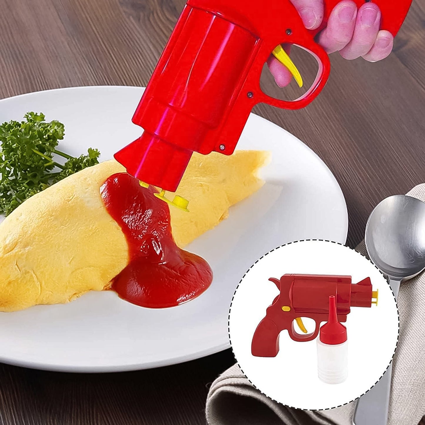 Ketchup Dispenser Mustard Bottle Gun (1 Pc) - LootFaat