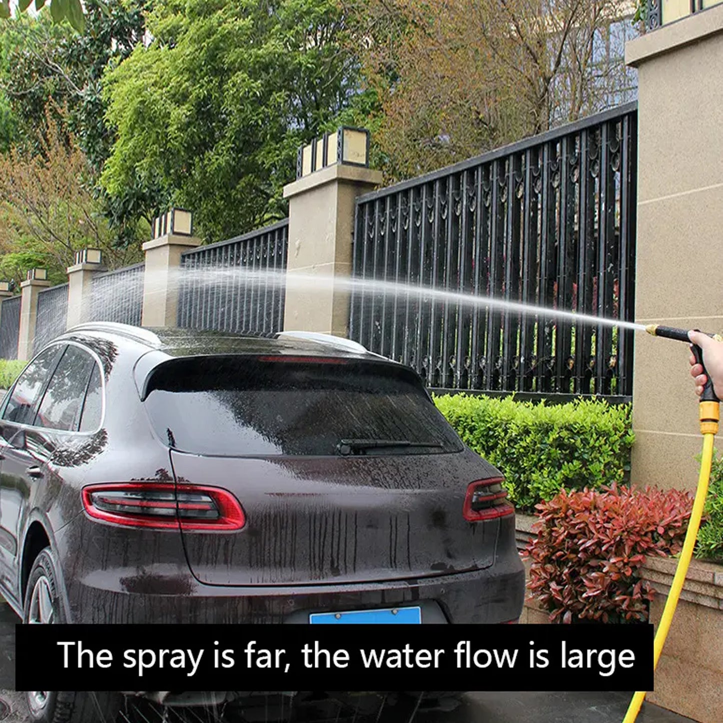 Plastic Body Metal Trigger Brass Nozzle Water Spray Gun For Water Pipe Non-slip Comfortable Grip Multiple Spray Modes Ideal Pipe Nozzle For Car Wash Gardening Other Uses - LootFaat