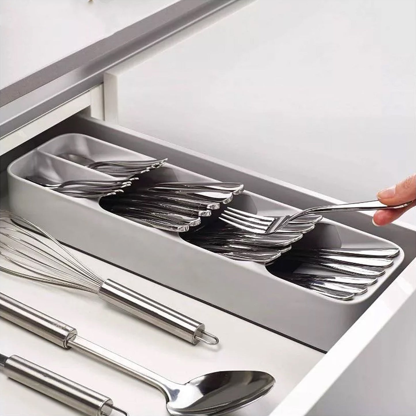 1 Pc Cutlery Tray Box Used For Storing Cutlery Items And Stuffs Easily And Safely. - LootFaat