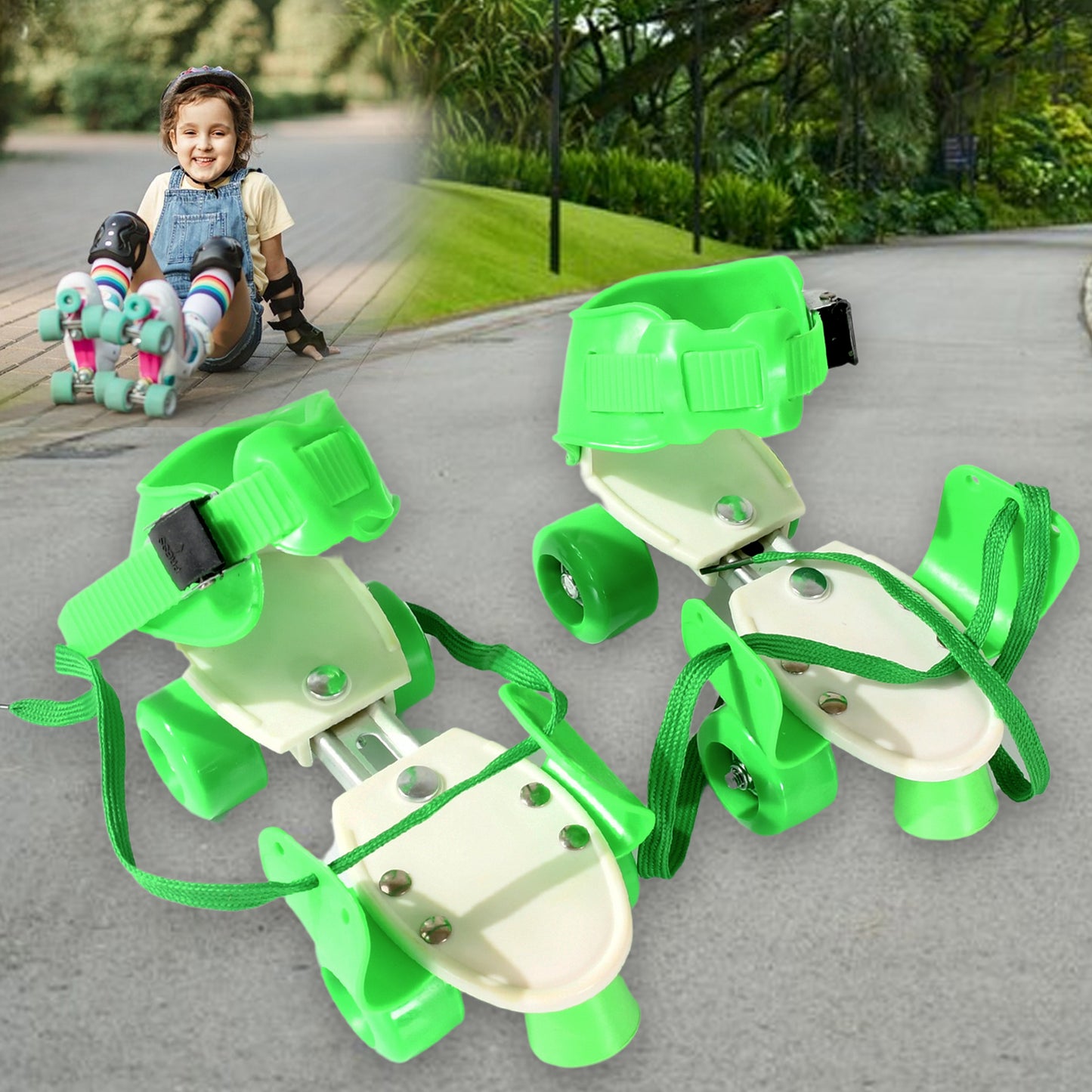 Roller Skates For Kids Very Adjustable Comfortable To Use Roller Skate Skating (Pair Of 1) - LootFaat