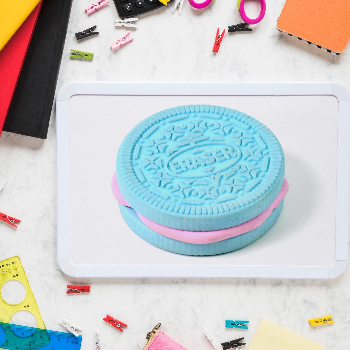 Biscuit Shape Eraser Unique Designs Patterns (1 Pc) - LootFaat