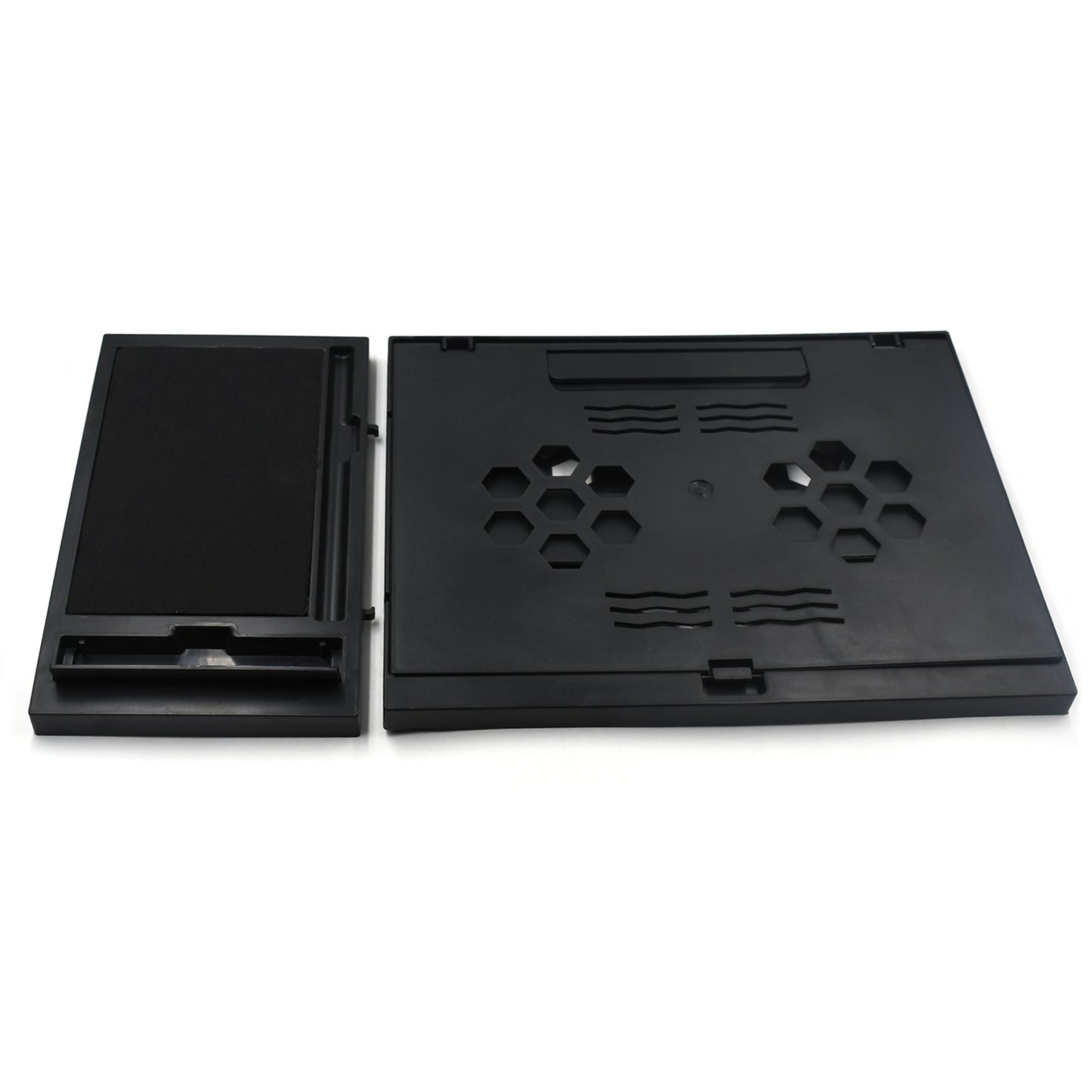 Laptop Stand Suitable Portable Foldable Compatible With Macbook Notebook Tablet Tray Desk Table Book With Free Phone Stand - LootFaat