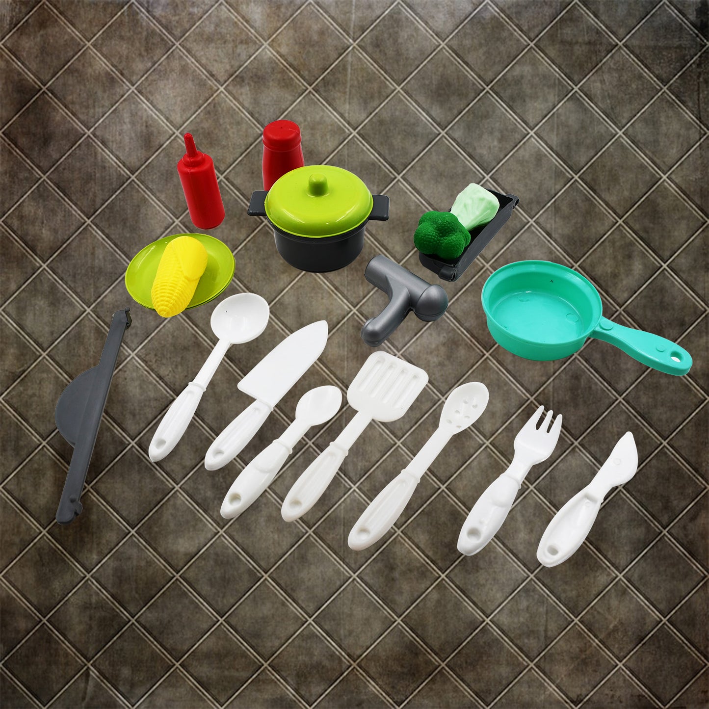 Cooking Toy Plastic Kids Cooking School Play Set (26 Pc Set) - LootFaat