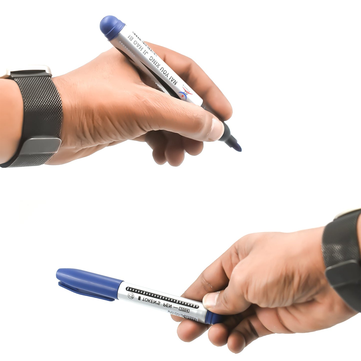 10pc Blue Marker And Pen Used In Studies And Teaching White Boards In Schools And Institutes For Students. - LootFaat