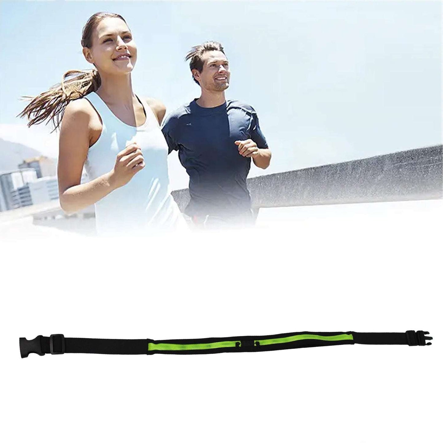 Running Hiking Jogging Walking Reflective Waterproof Waist Bag Compatible Belt Bag - LootFaat