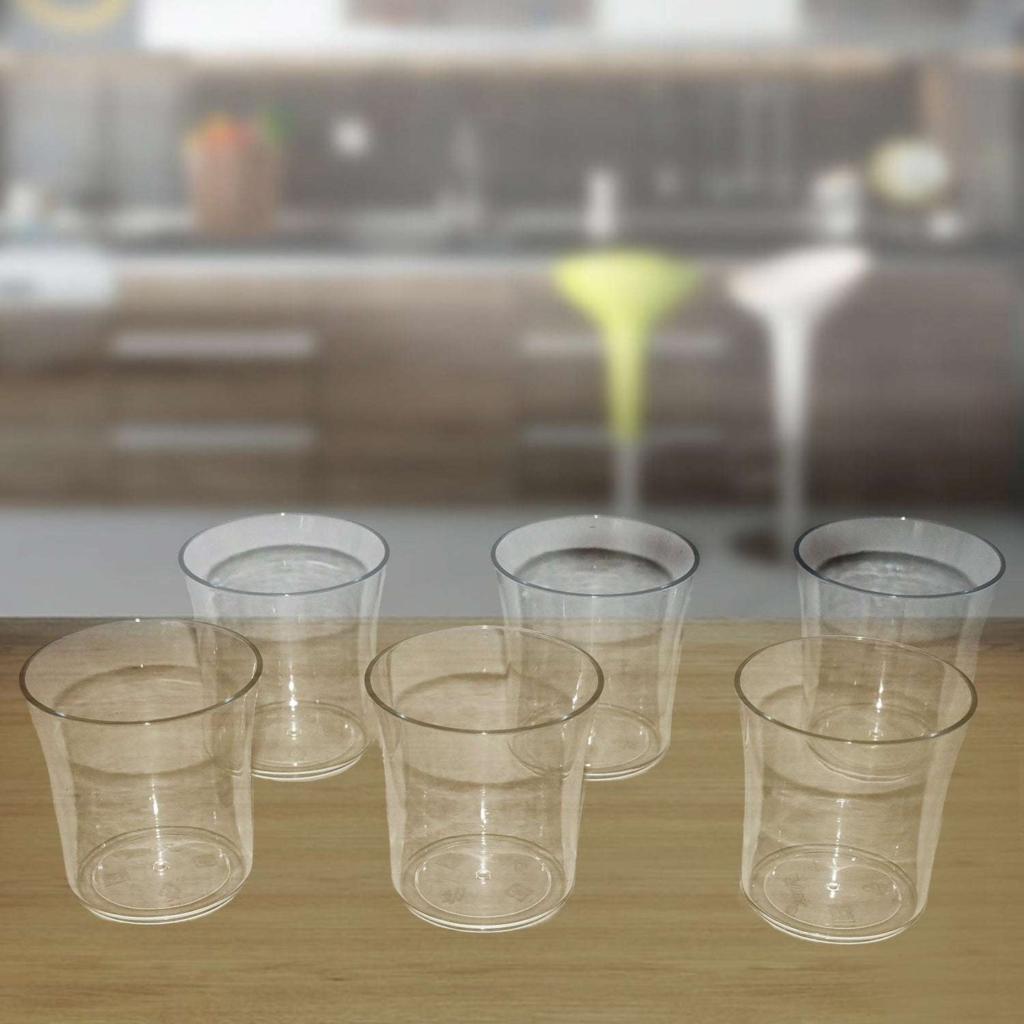 Apex Welcome Plastic Glass Set For Daily Use Set Of 6