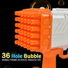 36 Hole Rechargeable Bubble Gun - Powerful Bubble Blower for Kids