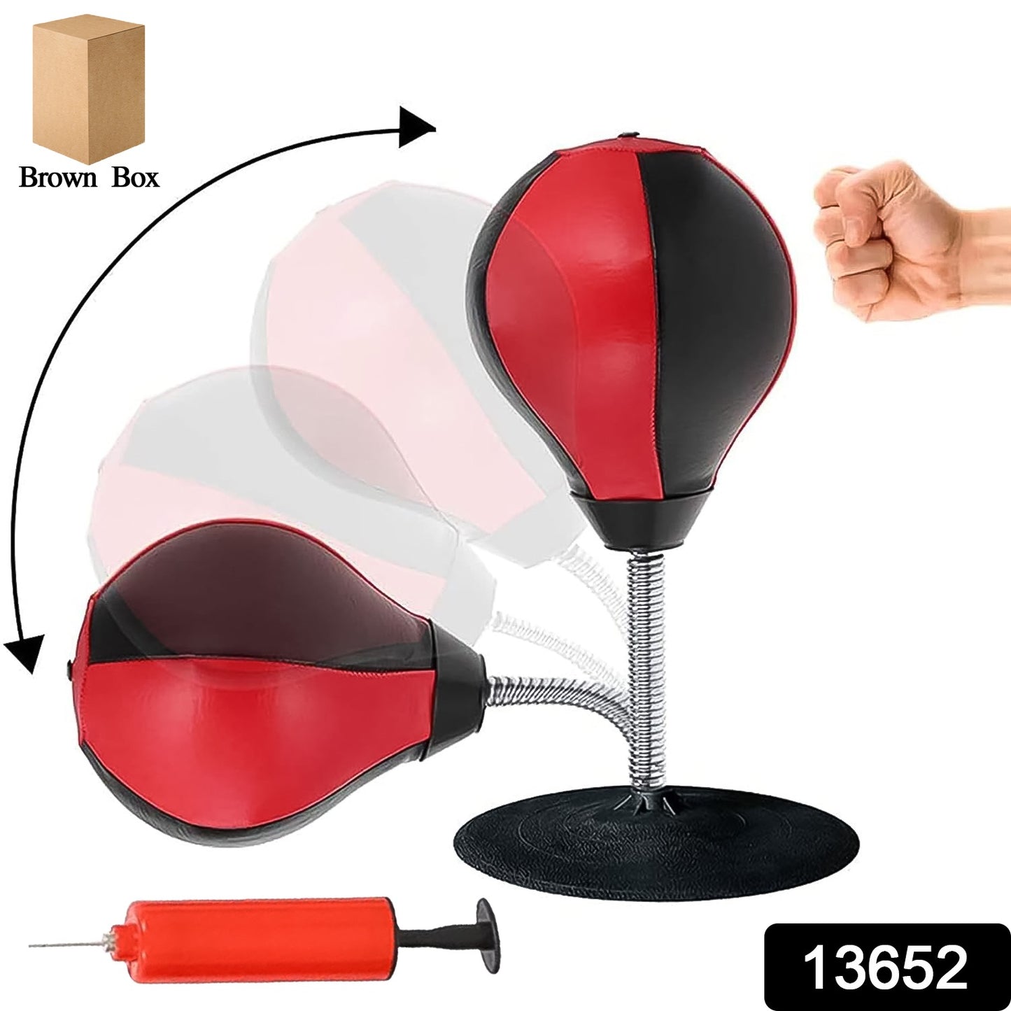 Inflatable Punching Bag With Air Pump (2 Pc Set) - LootFaat