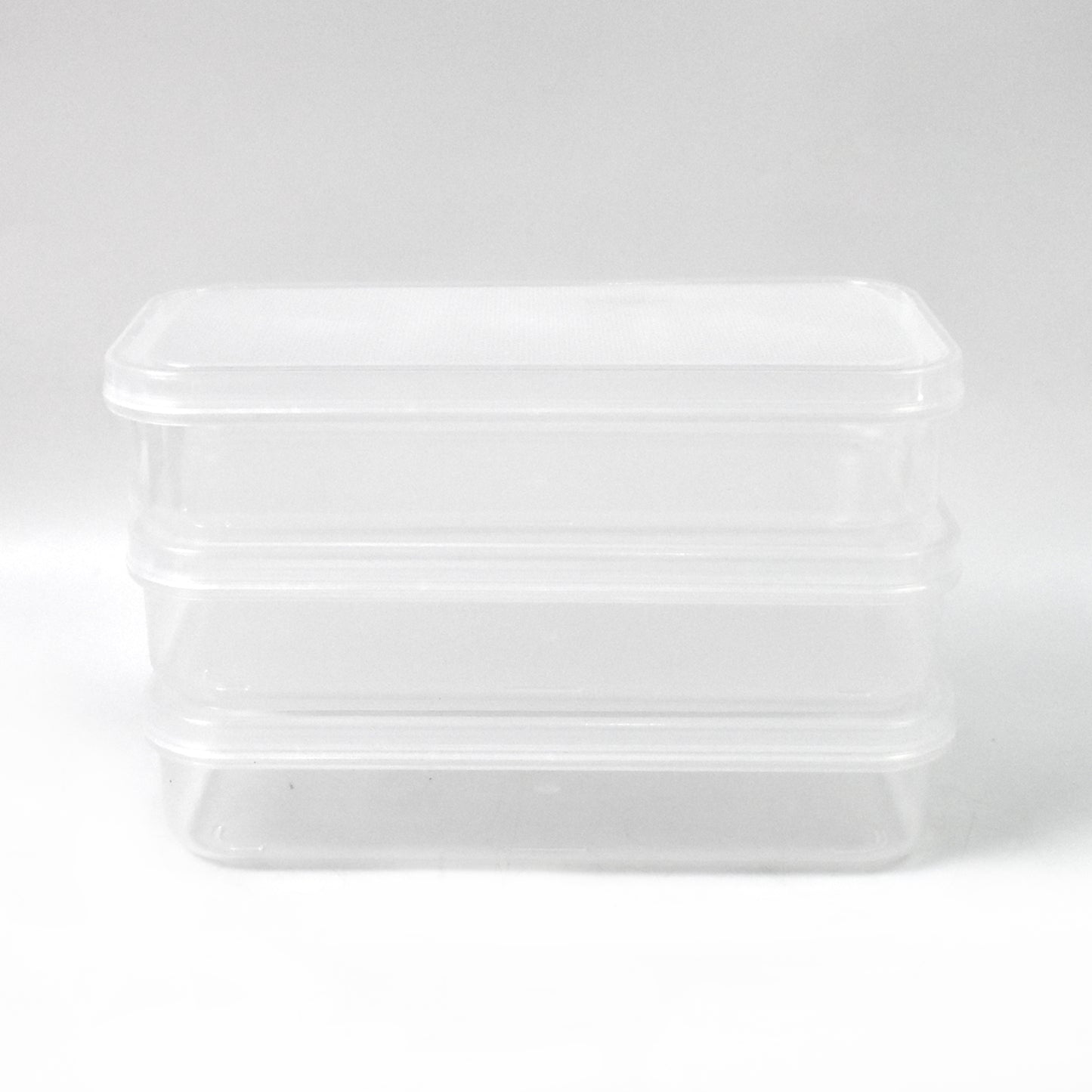 Plastic Square Lunch Box Kitchen Containers Set (3 Pcs Set) - LootFaat