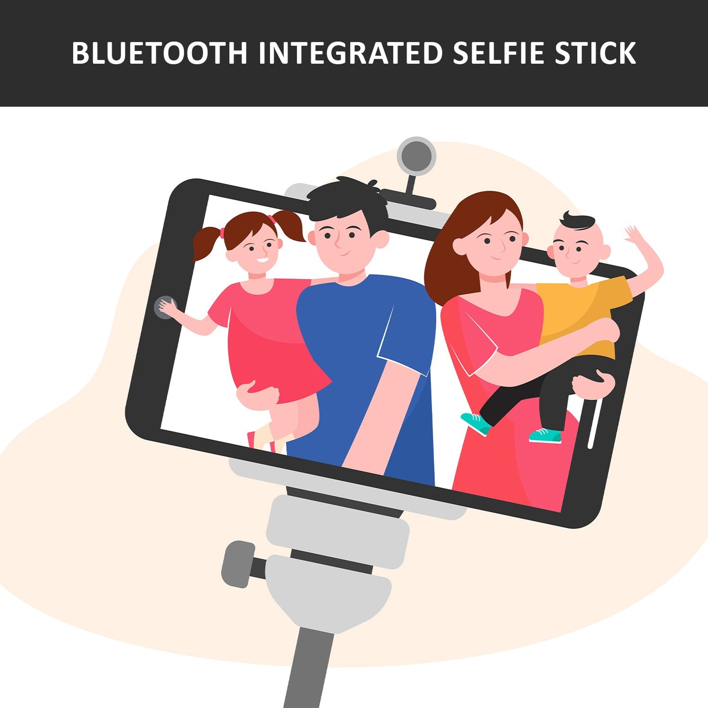 Bluetooth Selfie Stick Portable Phone Tripod Stand For Mobile - LootFaat
