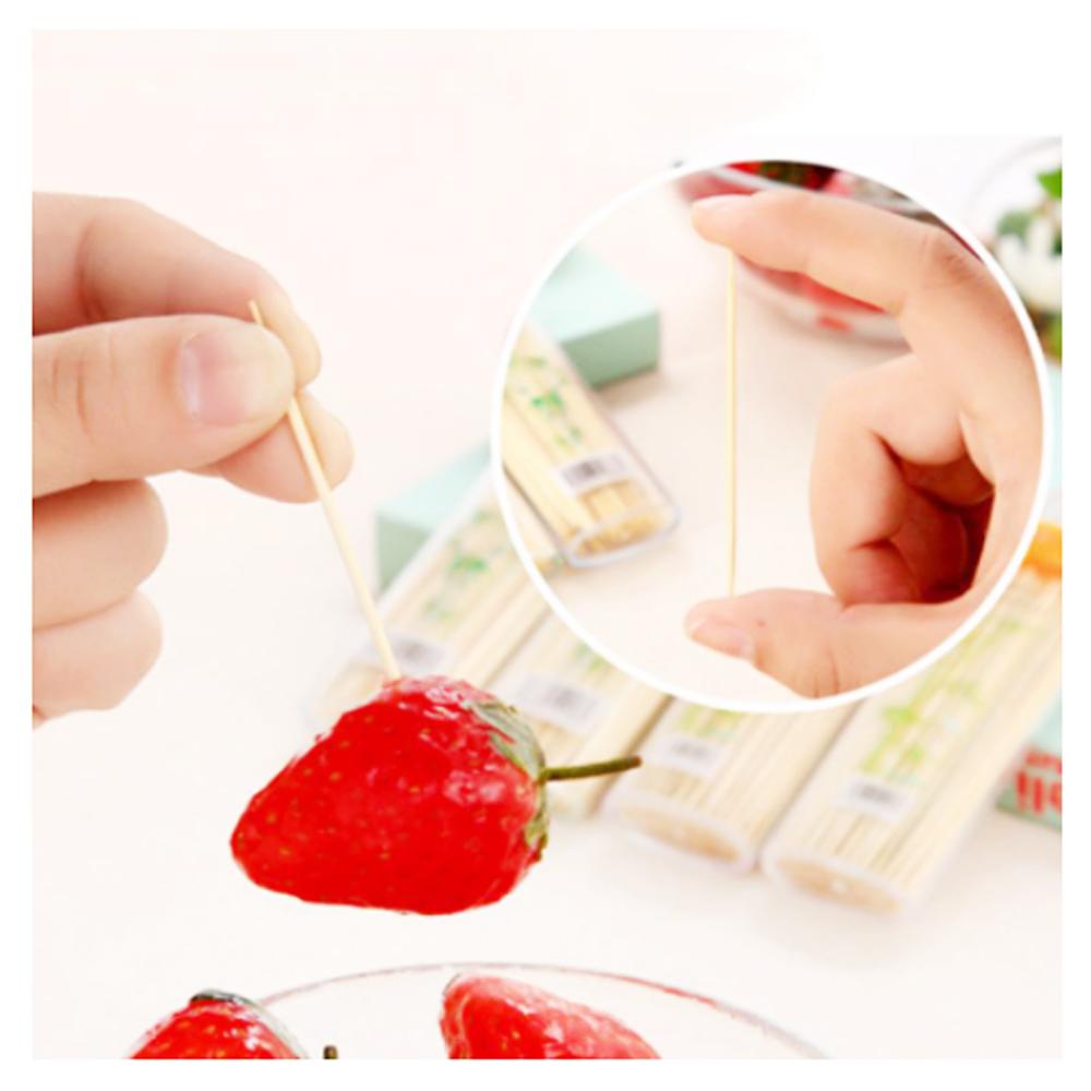 Bamboo Toothpicks With Dispenser Boxq - LootFaat