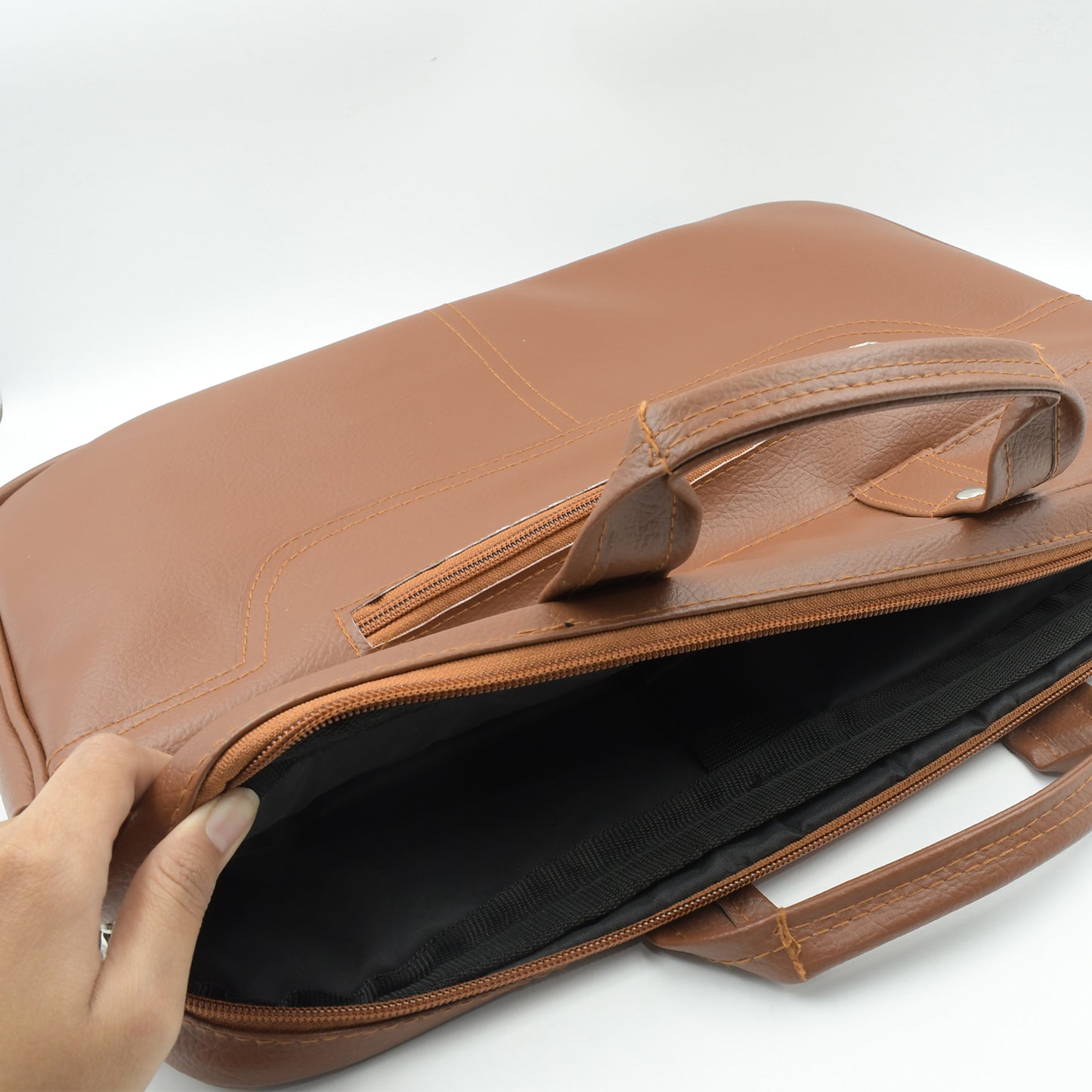 Multipurpose Bag Shoulder Side Bag Office Laptop Faux Leather Executive Formal Laptop Macbook Messenger Office Travel Business Shoulder Hand Sling Bag For Men Women With Multiple Compartments - LootFaat