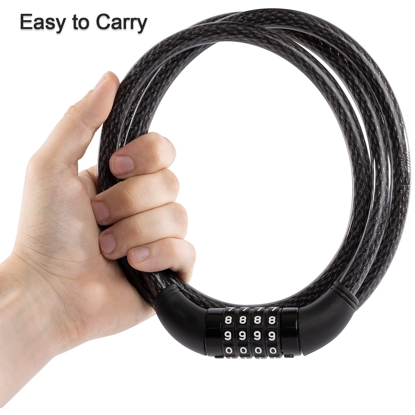 Heavy Duty Multi-purpose Plastic Combination Lock For Helmet Multi Use - LootFaat