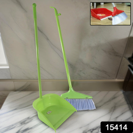 Handle Dustpan And Brush For Sweeping Cleaning Dust - LootFaat