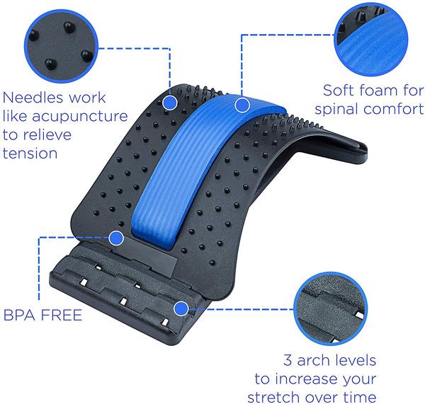 Back Stretcher Posture Corrector - Lumbar Pain Relief Device