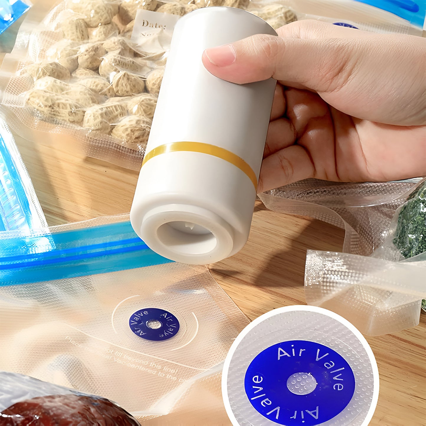 USB Rechargeable Portable Vacuum Sealer Machine for Food Storage