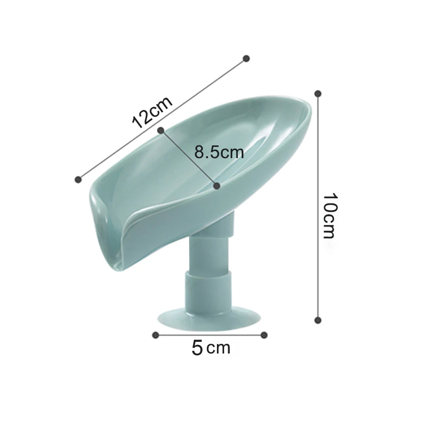 Self Draining Soap Holder For Bathroom Leaf Shape Soap Dish Kitchen Soap Tray - LootFaat