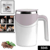 Self Stirring Coffee Mug - Magnetic Stainless Steel Mixing Cup