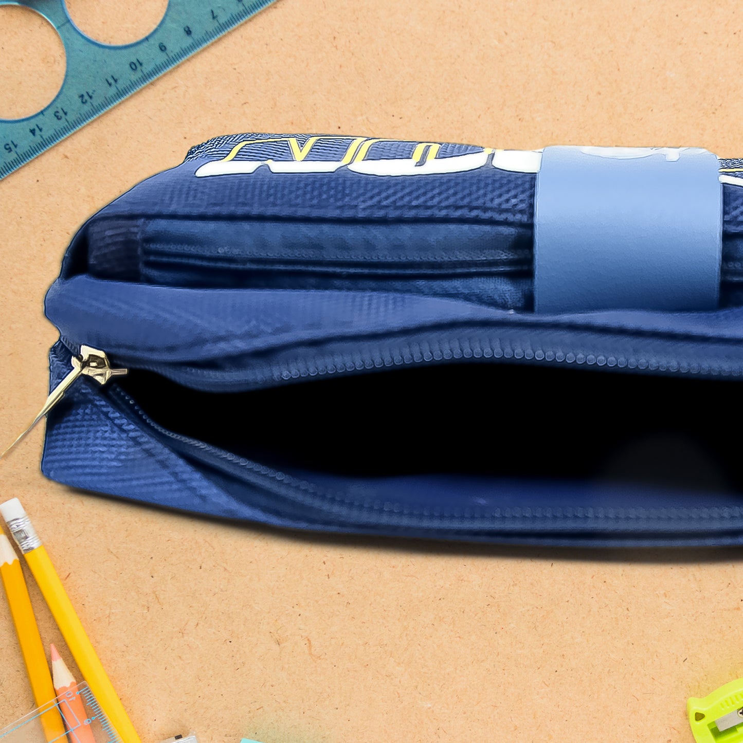 Pencil Pouch With Zipper 1 Pc 2 Compartment) - LootFaat