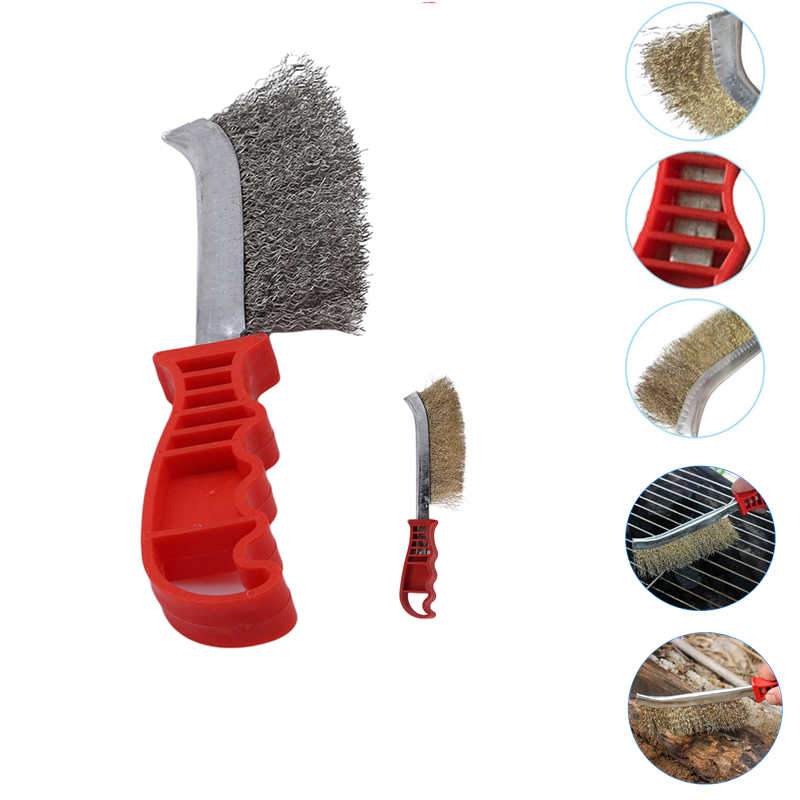 Stainless Steel Wire Hand Brush Metal Cleaner Rust Paint Removing Tool - LootFaat