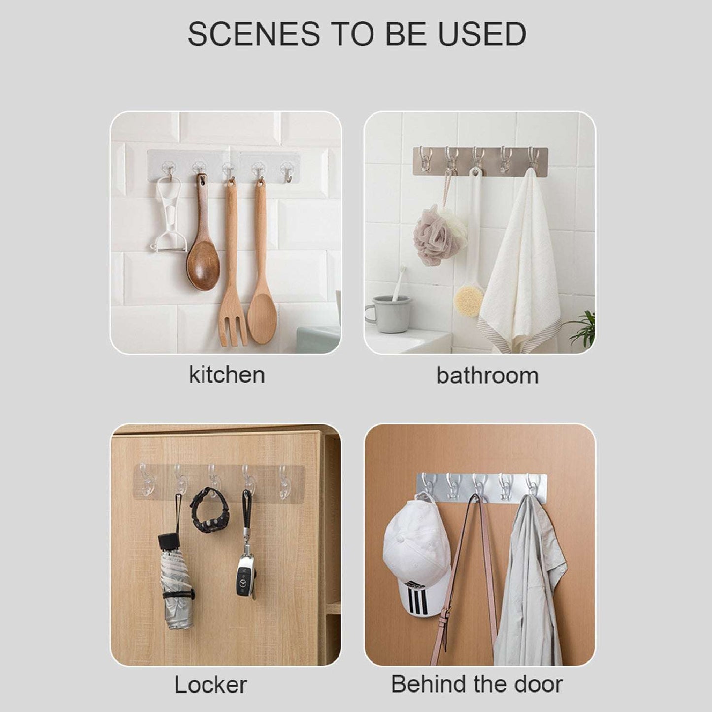 Adhesive Transparent Heavy Duty Wall Hook - LootFaat