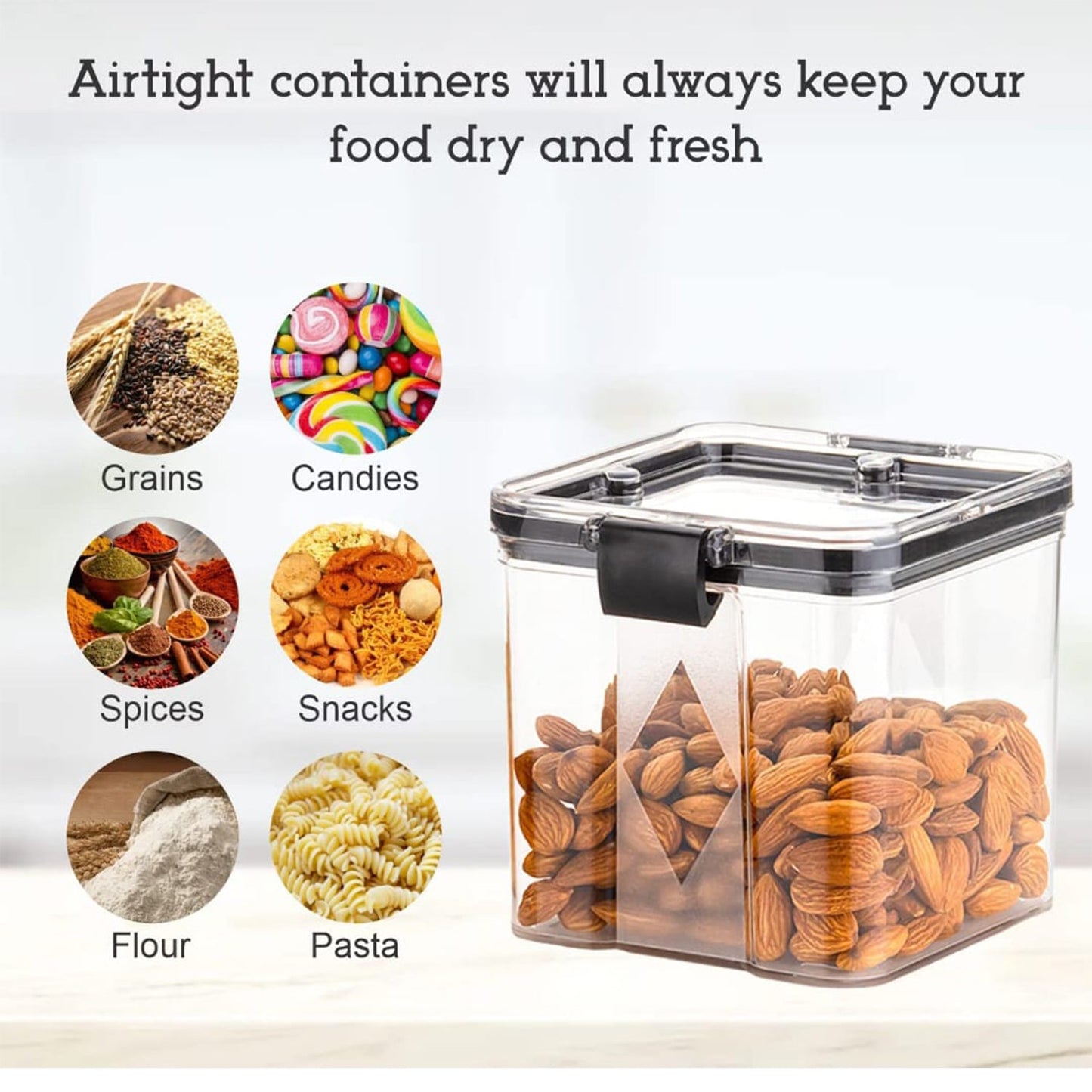 4pc Square Container 700ml Used For Storing Types Of Food Stuffs And Items. - LootFaat