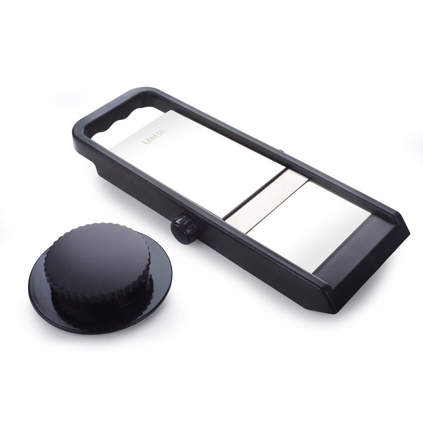 Ganesh Adjustable Plastic Slicer 1-piece Blacksilver - LootFaat