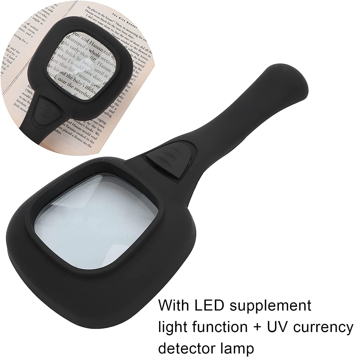 Handheld Magnifying Glass 6 Led Illuminated Lighted Magnifier For Seniors Reading Soldering Inspection Coins Jewelry Exploring - LootFaat