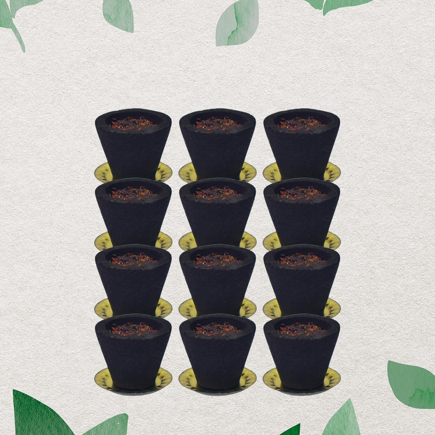 Premium Gugal Sambrani Cup Sambrani Havan Cups (12 Pcs Set) - LootFaat