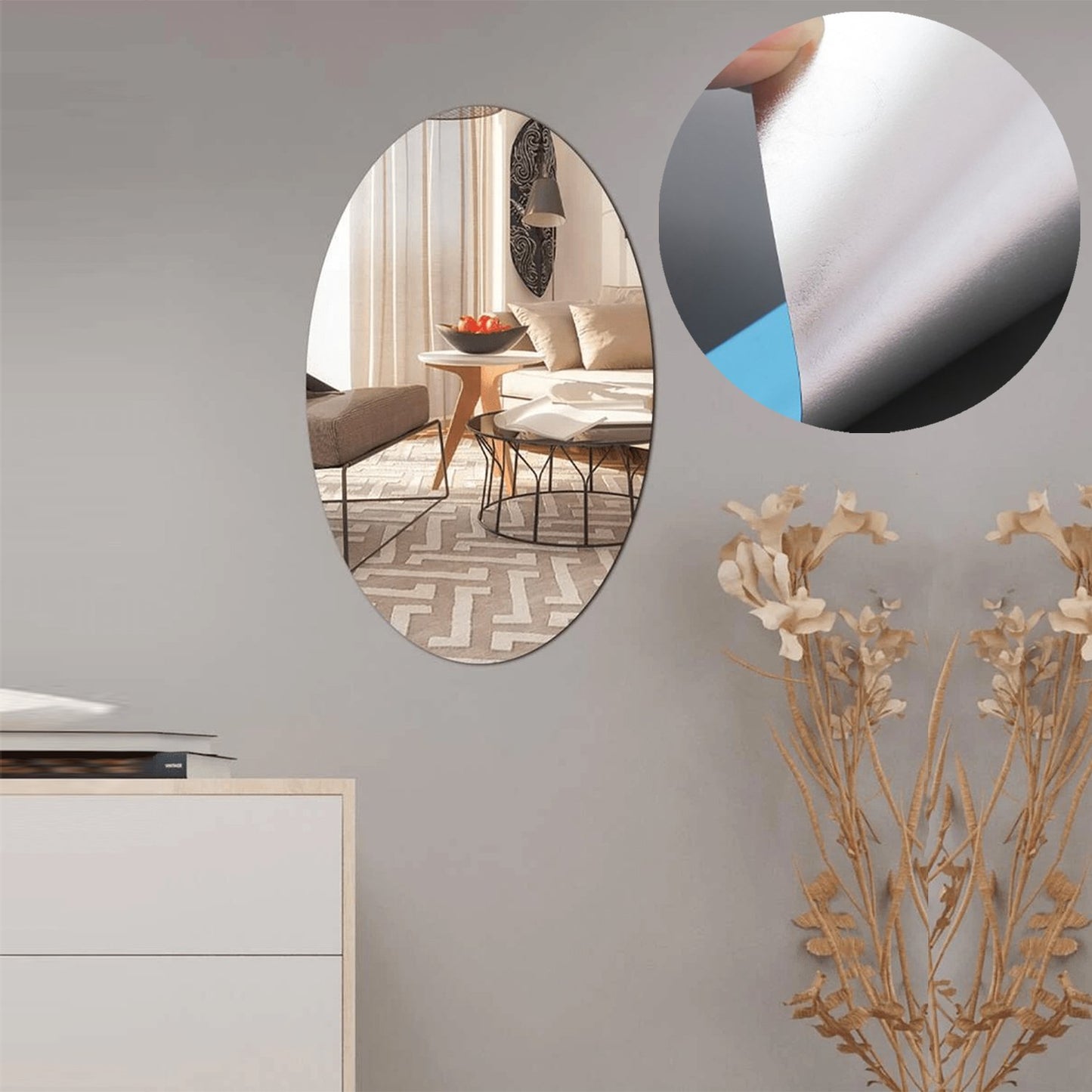 Adhesive Bathroom Mirror Wall - LootFaat