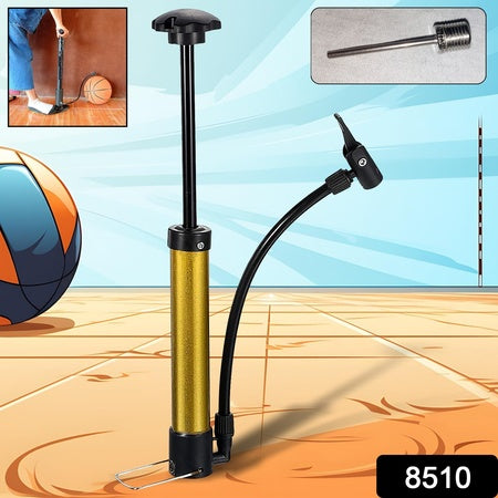 Mini Hand Air Ball Pump With 1 Pin Metal Portable High Pressure Air Pump Mini Basketball Inflator For Balls Basketball Soccer Volleyball Football Inflatable And More (1 Pc) - LootFaat