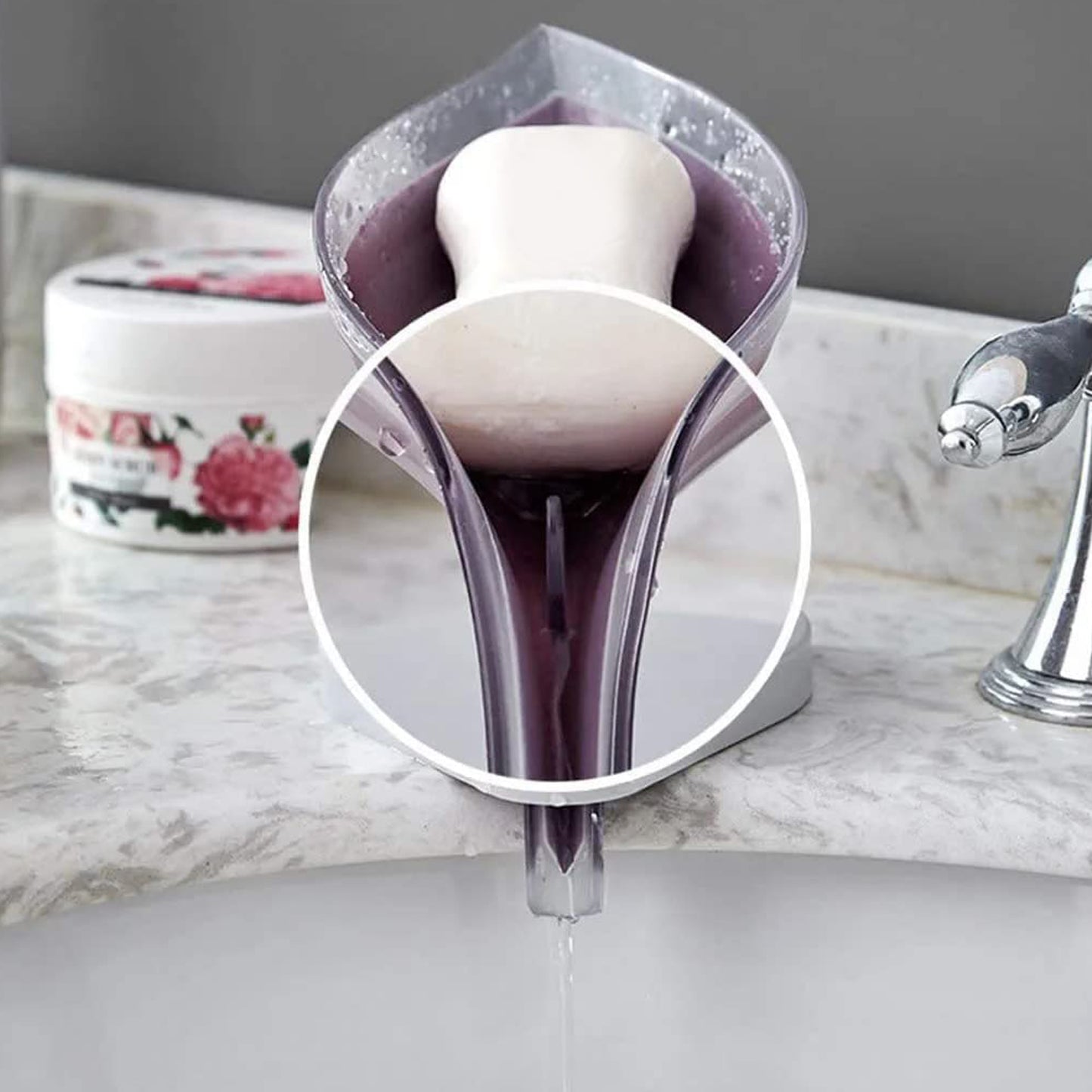 Soap Tray Self Draining Leaf Soap Box Storage Soap Box Rack Leaf Laundry Soap Box With Suction Cup Suitable For Bathroom And Kitchen Plastic Tray Rack (1 Pc) - LootFaat