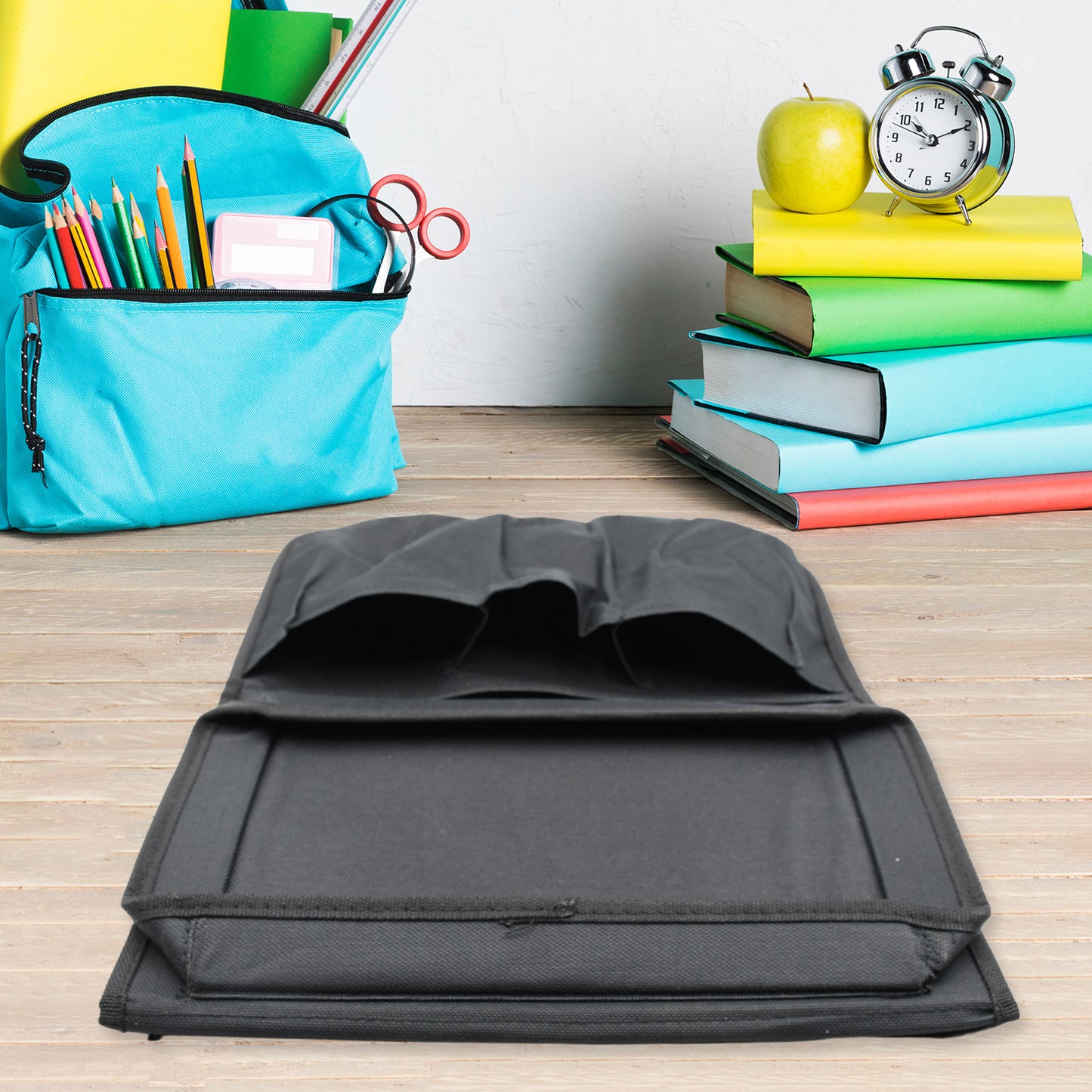 Sofa Arm Rest Hanging Storage Bag Storage Bag For Sofa Ideal For Sorting Magazines Ipad Books (Black) - LootFaat