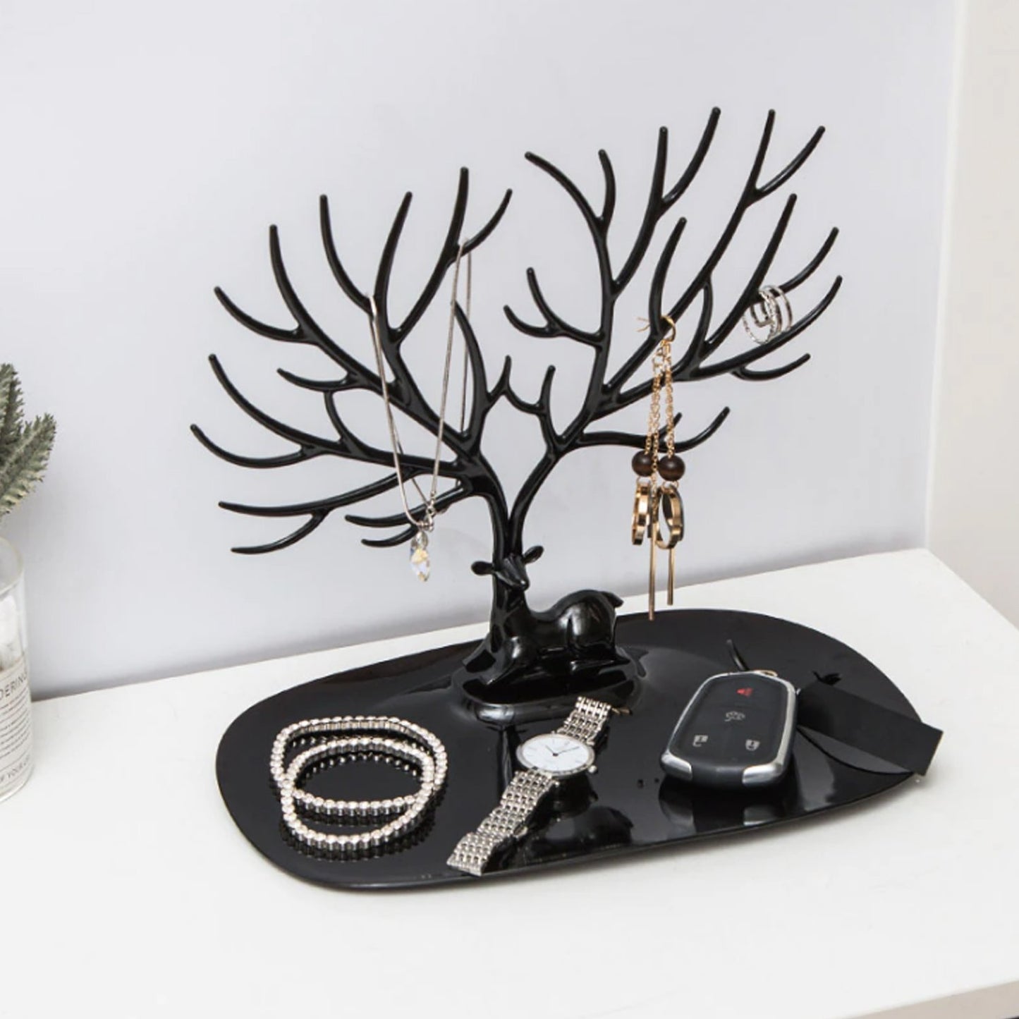 Deer Shaped Jewellery Display Holder Earring Necklace Holder Organiser (1pc Only) - LootFaat