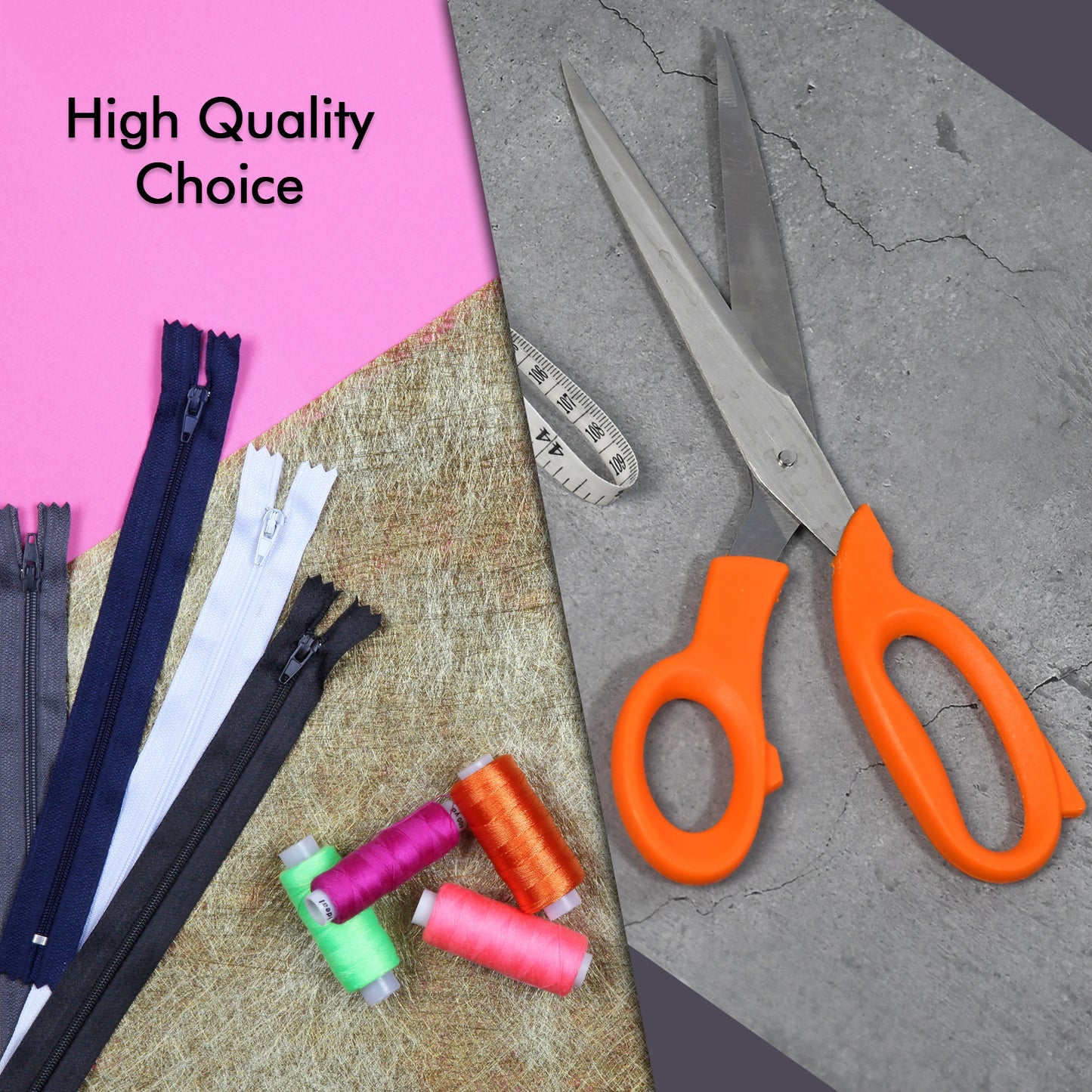 Tailor Scissors And Measuring Tape High Quality Scissor With Flexible Measuring Tape For Tailor Home Use Scissor - LootFaat